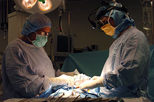 Dr. Jatana performing surgery