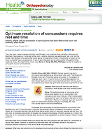 Healio article on concussions