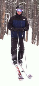 Jonathan Griffis skiing